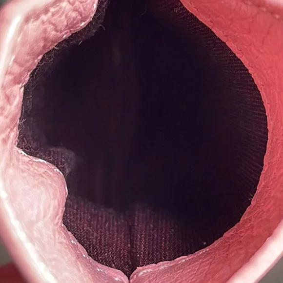 BURBERRY LIKE NEW CARD HOLDER POUCH PINK LEATHER - Picture 7 of 8